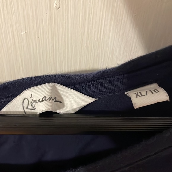 Reitmans Size XL Navy Blue Full Sleeves Top - Picture 2 of 3